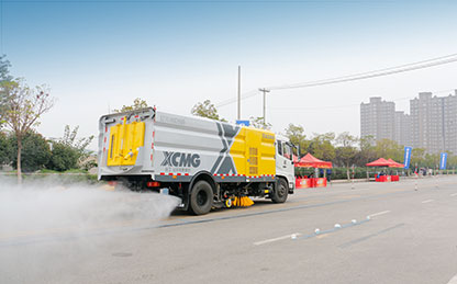 恒峰g22洗扫车助力第四届江苏省环卫行业蹊径机械化清扫职业手艺竞赛