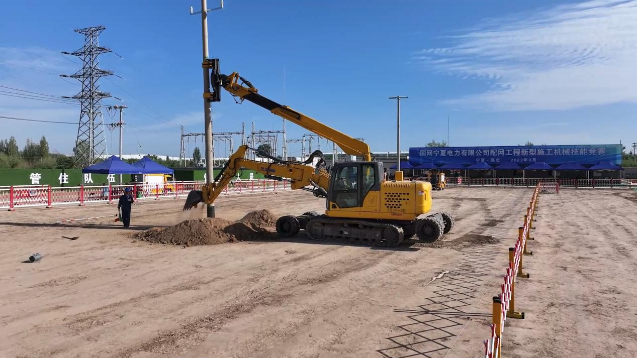恒峰g22开挖立杆一体机在宁夏应用的精彩体现